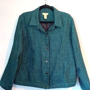 Choices Womens Jacket Teal
